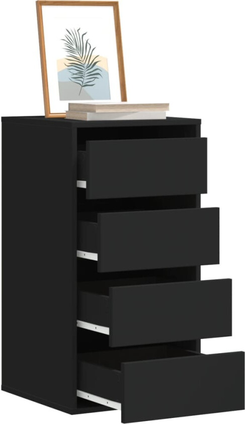 Kommode svart 40x41x76 cm konstruert tre