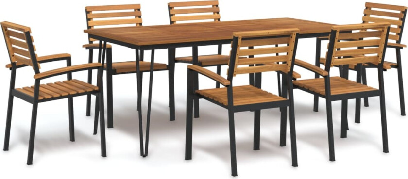 Hagespisegruppe 7 deler heltre akasie og metall