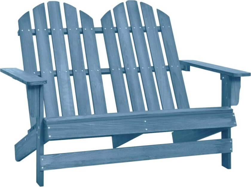 Adirondack hagestol 2-seters heltre gran blå