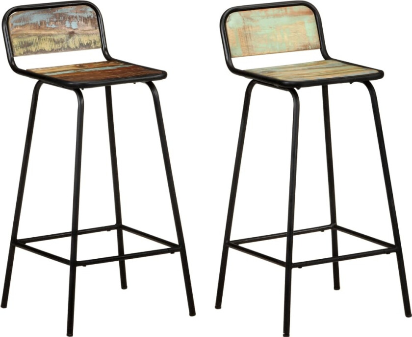 Barstoler 2 stk gjenvunnet heltre