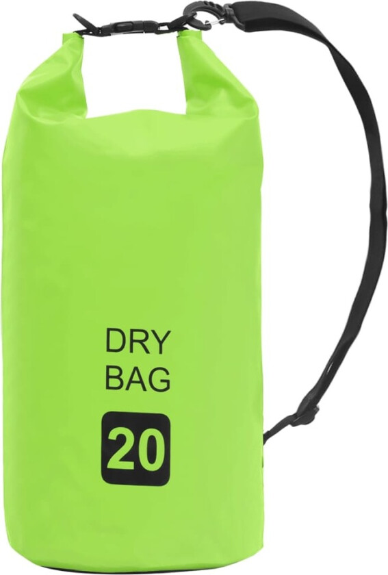 Tørrsekk grønn 20 L PVC