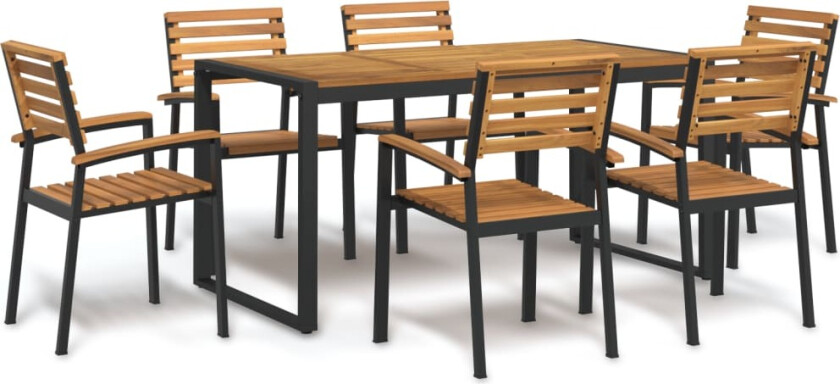 Hagespisegruppe 7 deler heltre akasie og metall