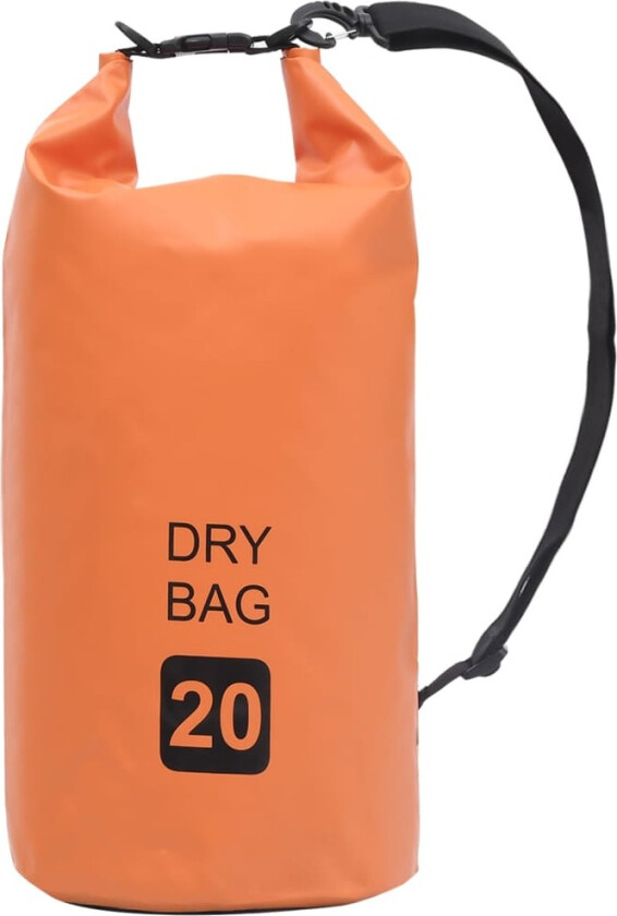 Tørrsekk oransje 20 L PVC