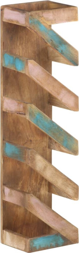 Vinstativ for 5 flasker gjenvunnet heltre