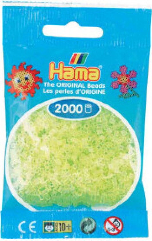 Mini 2000 Perler Neon Gul 34