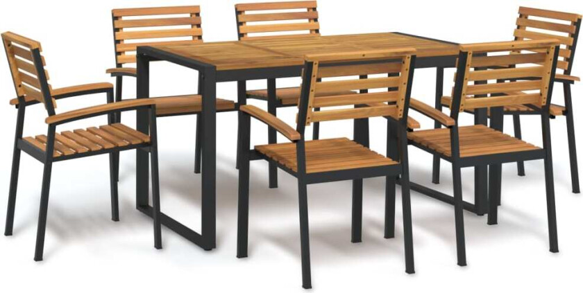 Hagespisegruppe 7 deler heltre akasie og metall