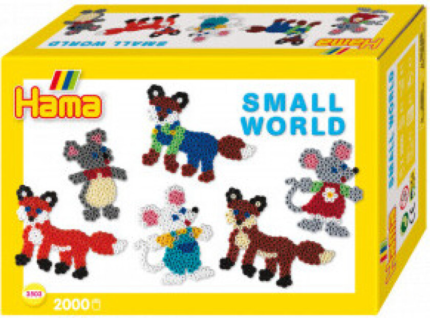 Midi Gaveeske Small World 2000 Perler - Rev Og Mus