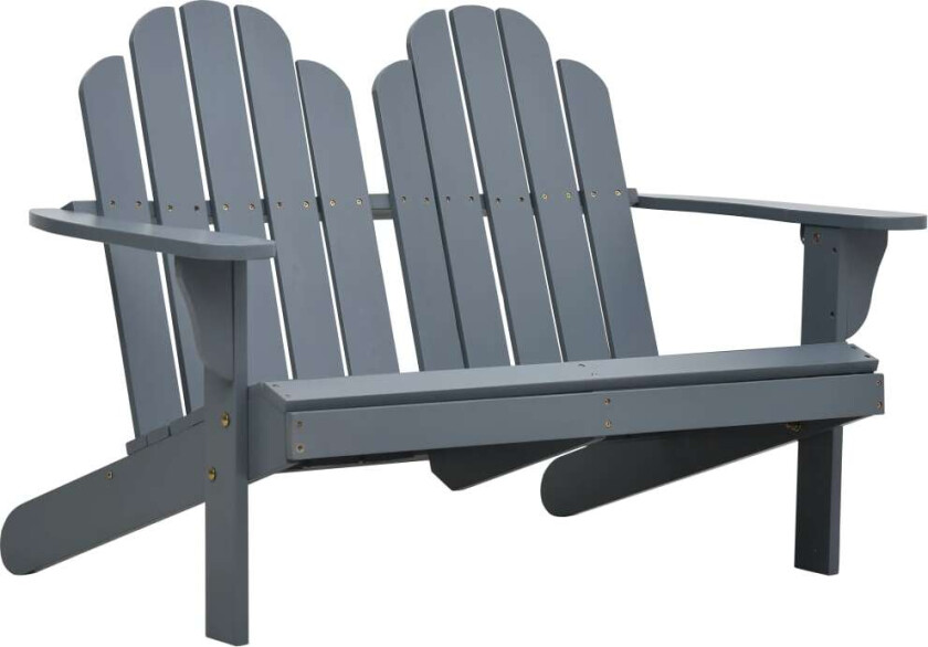 Dobbel Adirondack stol tre grå