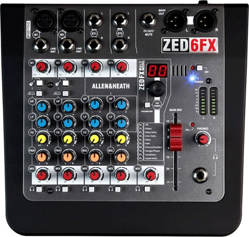 Allen and Heath ZED-6FX Kompakt Mikser - Nesten Nytt