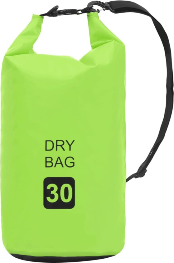 Tørrsekk grønn 30 L PVC
