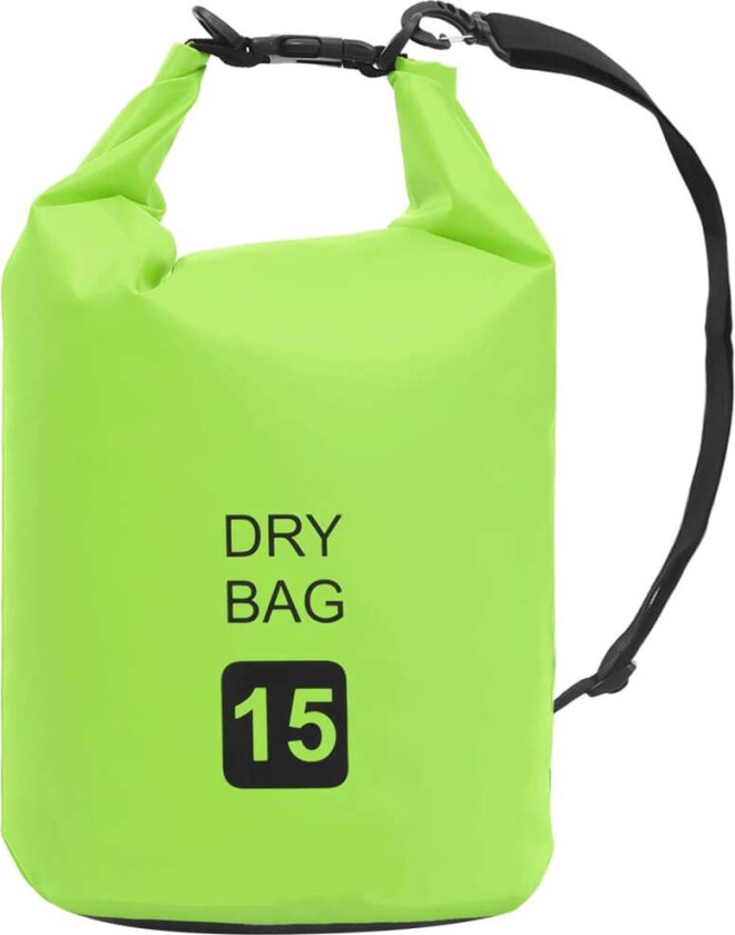 Tørrsekk grønn 15 L PVC