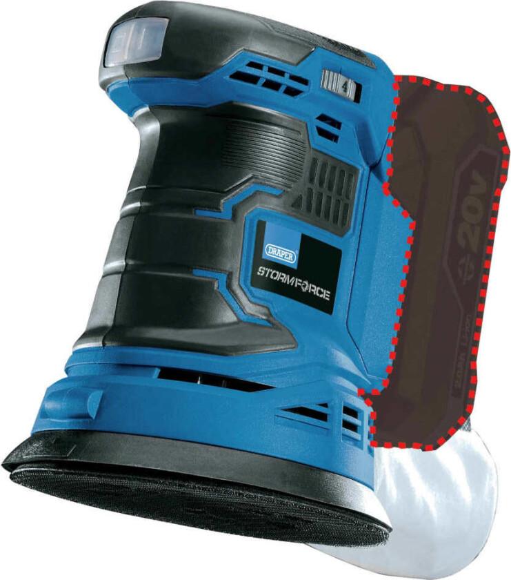 Kombinert eksentersliper Storm Force bar 20V