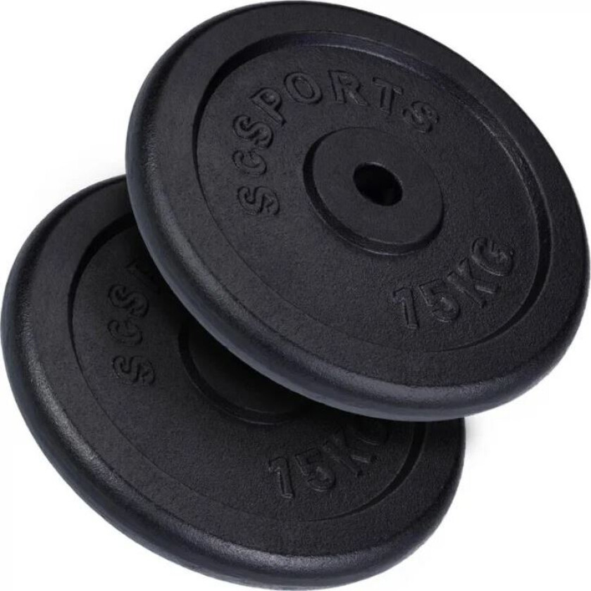 Vektskiver SPORT Støpejern - 2x15kg