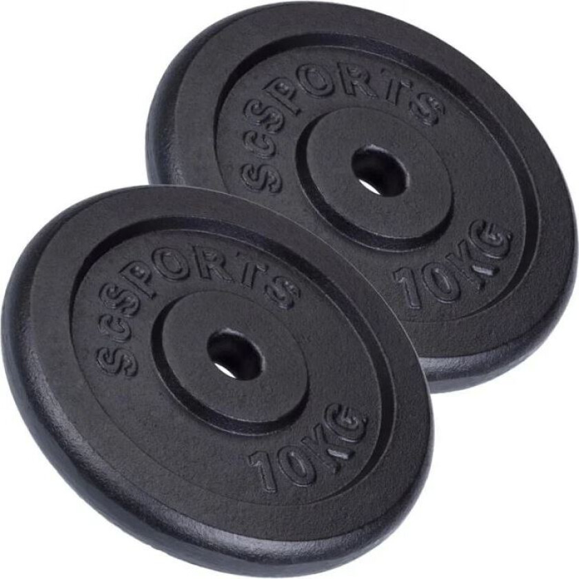 Vektskiver SPORT Støpejern - 2x10kg