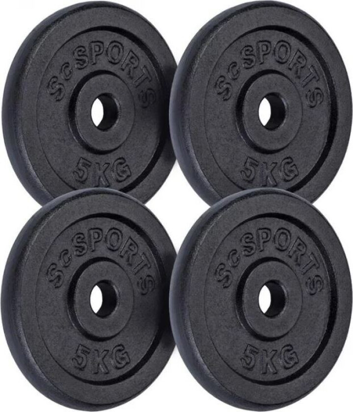 Vektskiver ScSPORTS Støpejern - 4x5kg