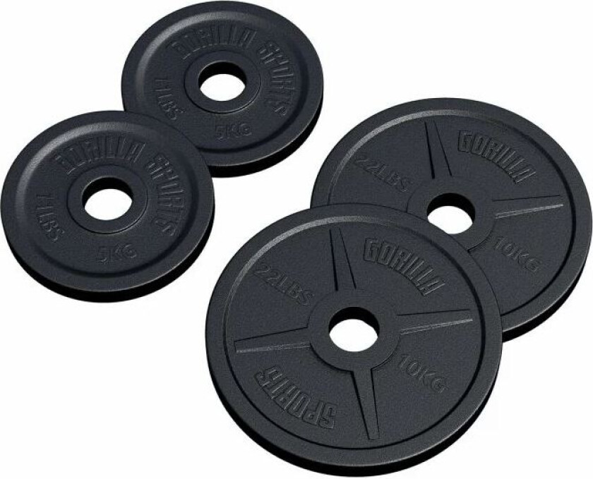 Vektskiver OLYMPIA 51mm - 2x5kg 2x10kg