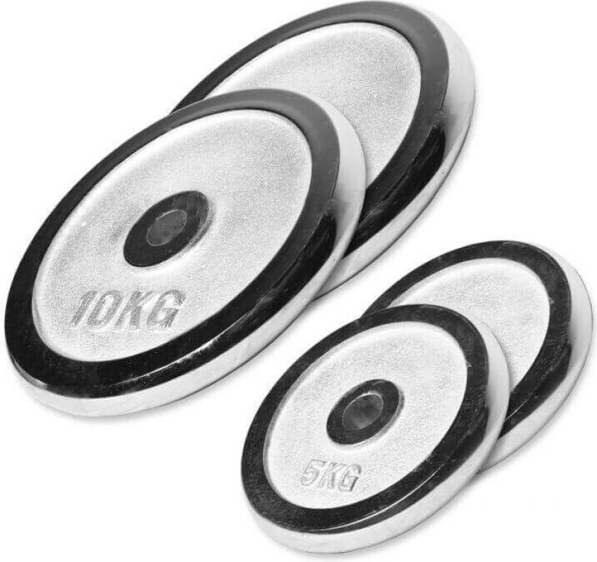 Vektskiver KROM - 2x10kg 2x5kg