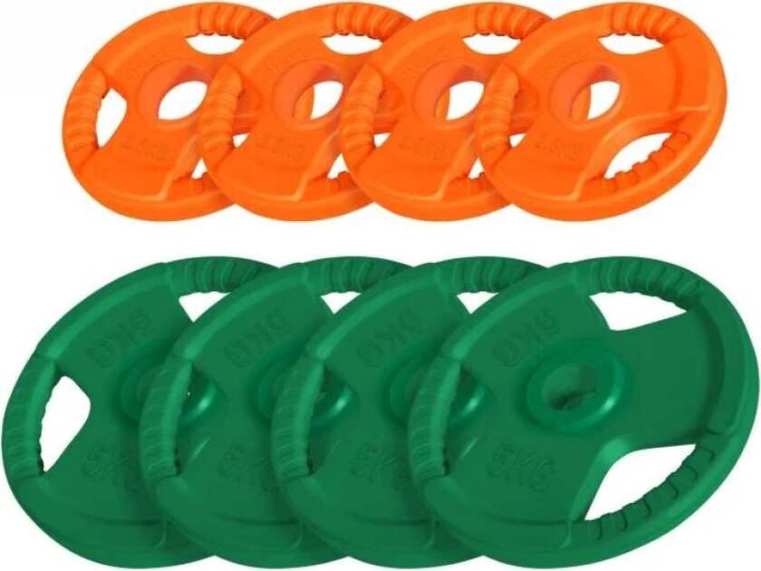 Vektskiver Trigrip 51mm - 4x5kg 4x2,5kg