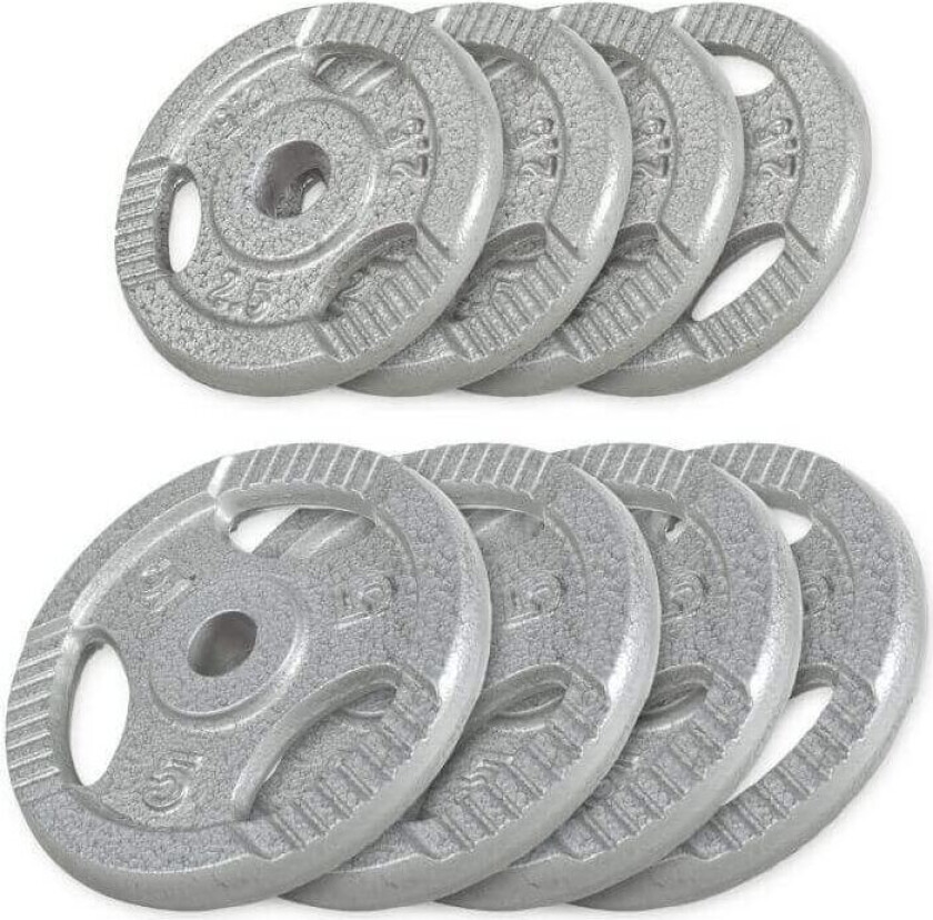 Vektskiver TRIGRIP Støpejern - 4x5kg 4x2,5kg