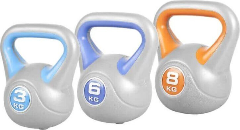 Kettlebell Fitness Pakke - 3kg 6kg 8kg