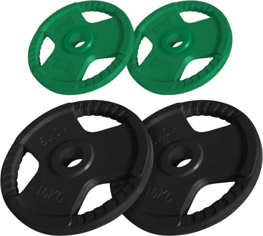 Vektskiver Trigrip 51mm - 2x10kg 2x5kg