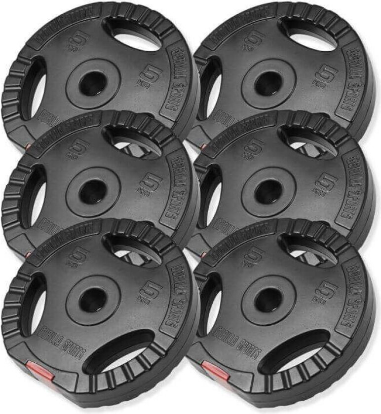 Vektskiver PRO Trigrip - 6x5 kg