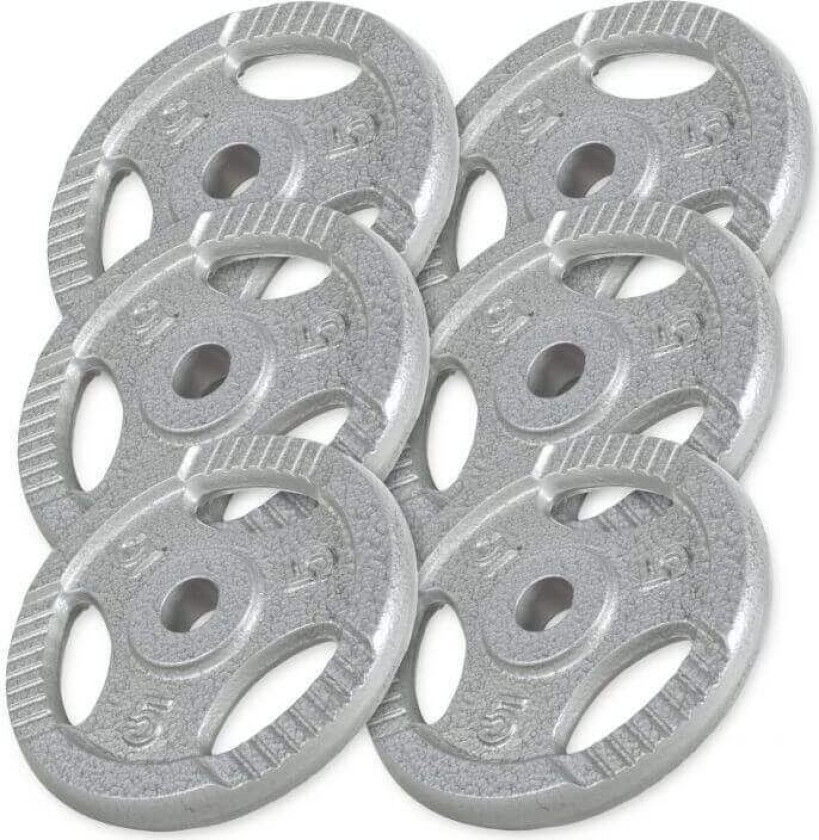 Vektskiver TRIGRIP Støpejern - 6x5kg