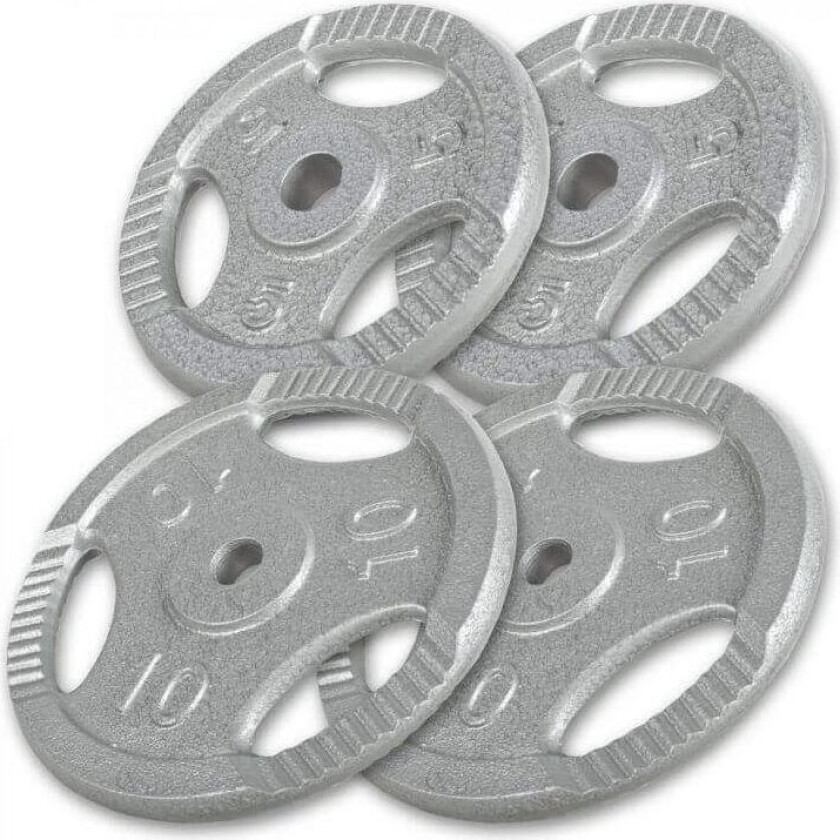Vektskiver TRIGRIP Støpejern - 2x10kg 2x5kg