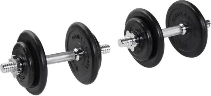 Hantler GUMMI Støpejern - 2x10kg