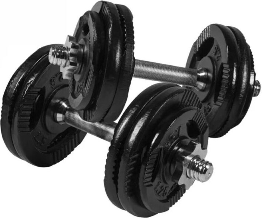 Hantler TRIGRIP Sort - 2x15kg