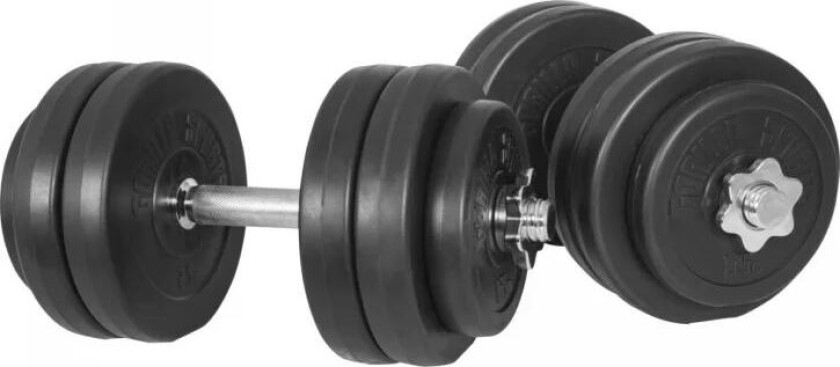 Dumbbells BASIC Cement - 2x15 kg