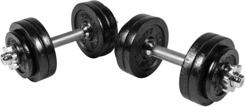 Hantler IRON Svart Støpejern - 2x15kg