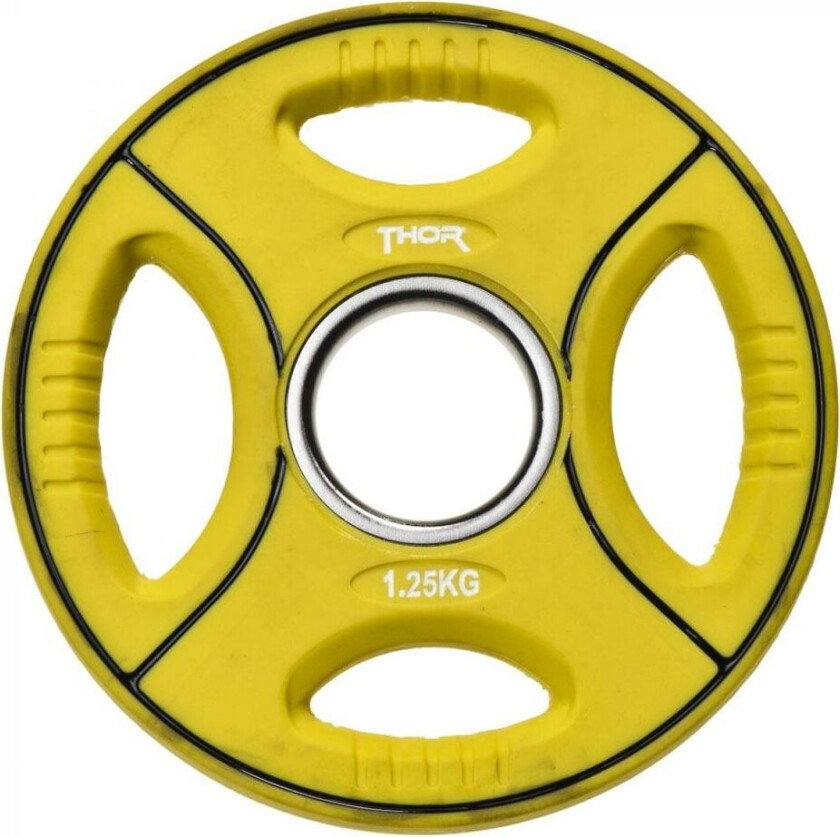 Colored PU Vektplater m. håndtak 50 mm