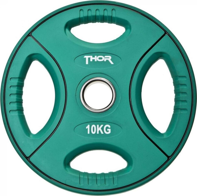 Colored PU Vektplater m. håndtak 50 mm