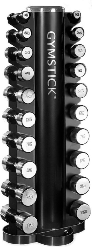 Bilde av Tower Rack with Chrome Dumbbell Set