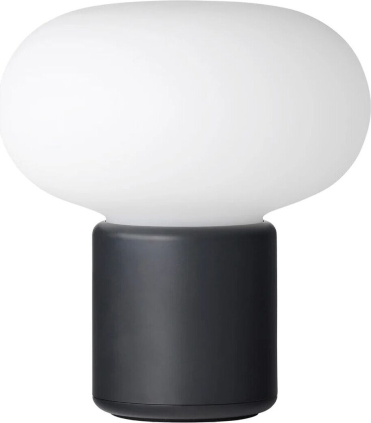 Karl-Johan bordlampe bærbar Cold black