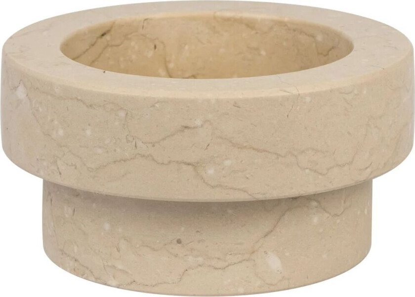 Marble lysestake til kubbelys 5 cm Sand