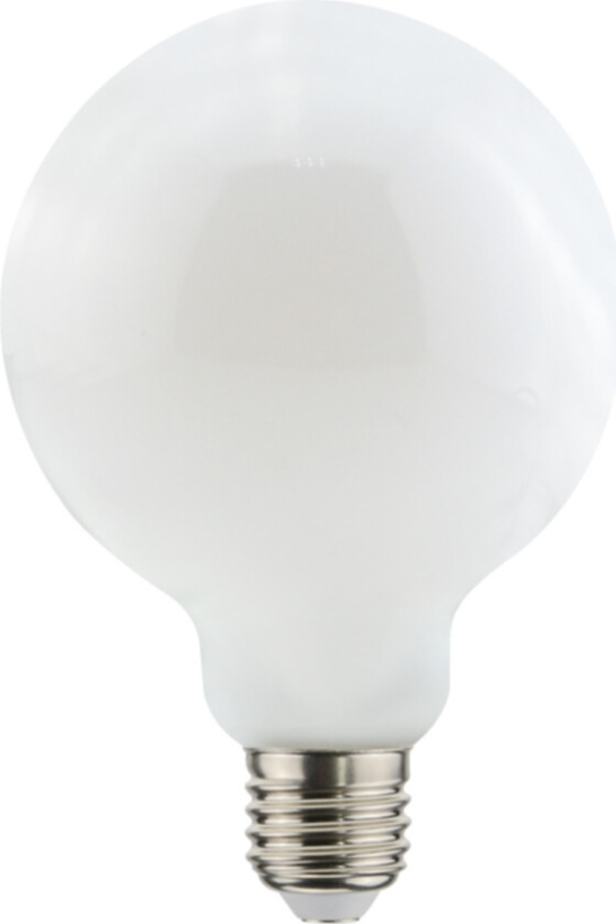 Filament LED globe 95MM lyspære opal, dimbar E27, 9W