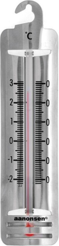 Termometer for kjøleskap i rustfritt stål