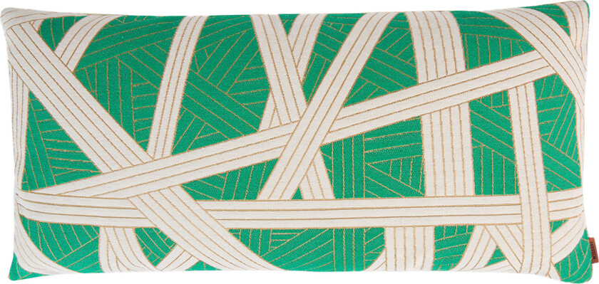 Nastri Cushion 30 x 60 cm 651 Green/White - Pynteputer og putetrekk - Grønn
