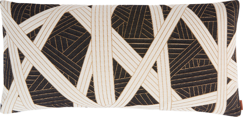 Nastri Cushion 30 x 60 cm 601 Black/White - Pynteputer og putetrekk - Svart