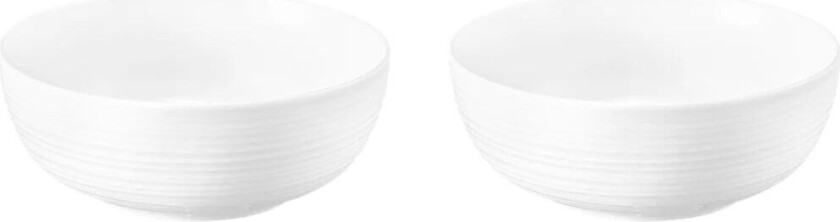 Terra skål Ø 20,4 cm 2-pakning Hvit