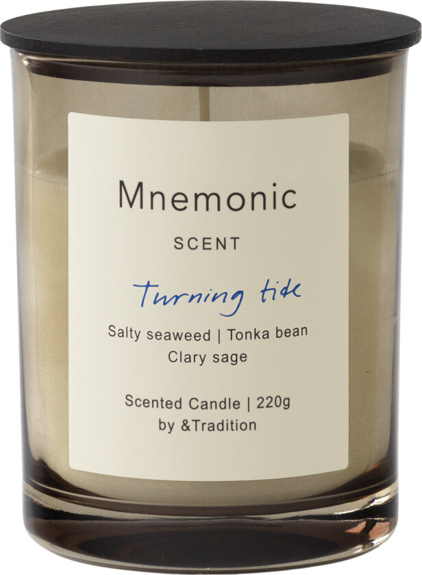 Mnemonic Scented Candle MNC5 Turning Tide - Duftlys - Antoine Lie - Glass/Naturlig materiale/Tre