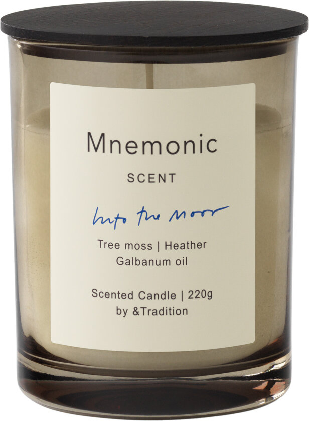 Mnemonic Scented Candle MNC5 Into The Moor - Duftlys - Antoine Lie - Glass/Naturlig materiale/Tre