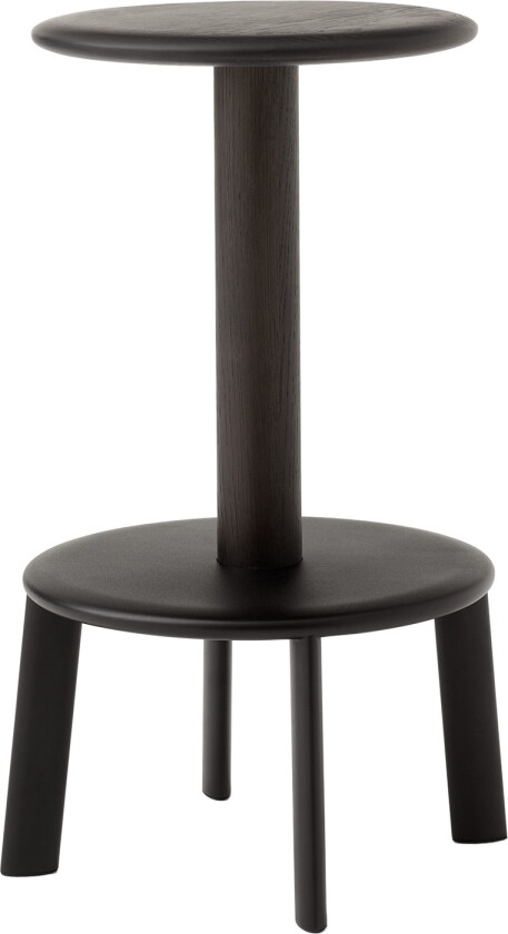 Massif Bar Stool AV40 Dark stained oak & Warm Black - Barstoler - Anderssen & Voll - Flerfarget - Metall/Tre/Syntetisk