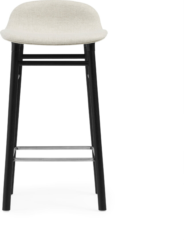 Form Barstool 65 cm Full Upholstery Black Oak Group 2 MLF20 - Barstoler - Simon Legald - Tre/Tekstilmateriale/Plast