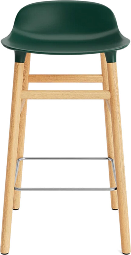 Form Barstool 65 cm Oak Green - Barstoler - Simon Legald - Grønn - Tre/Plast