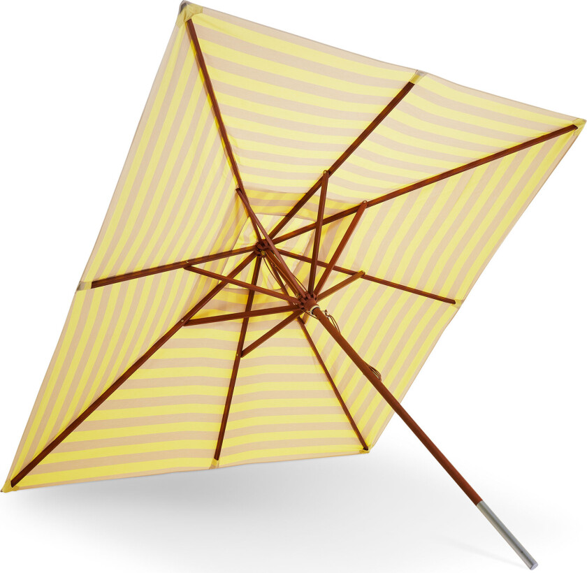 Messina 300 x 300 cm Lemon / Sand Stripe - Parasoller - Skagerak Design Team