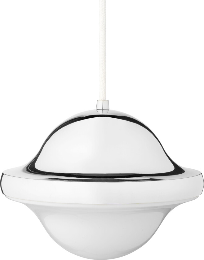 BUBI Pendant Chrome E27-White - Pendellamper - designer_henning_koppel - Hvit