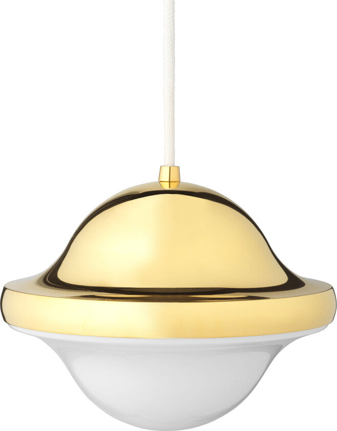 BUBI Pendant Brass E27-White - Pendellamper - designer_henning_koppel - Hvit
